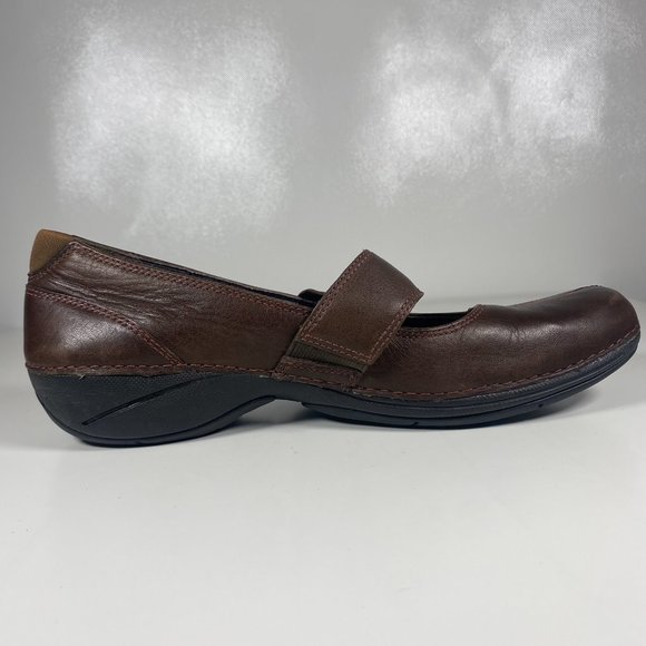 Merrell Women Shoes Mary Jane OrthoLite Strap Round Toe Leather Brown Sz 7.5 - Picture 7 of 16